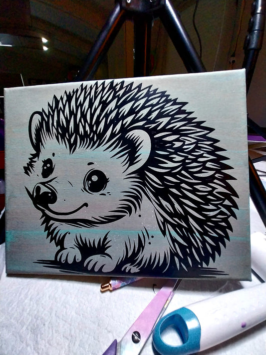 8x10 hedgehog